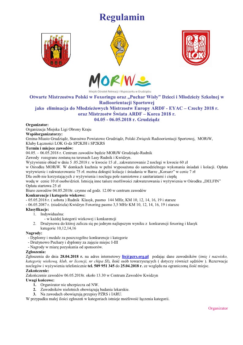 informator puchar wisły2018