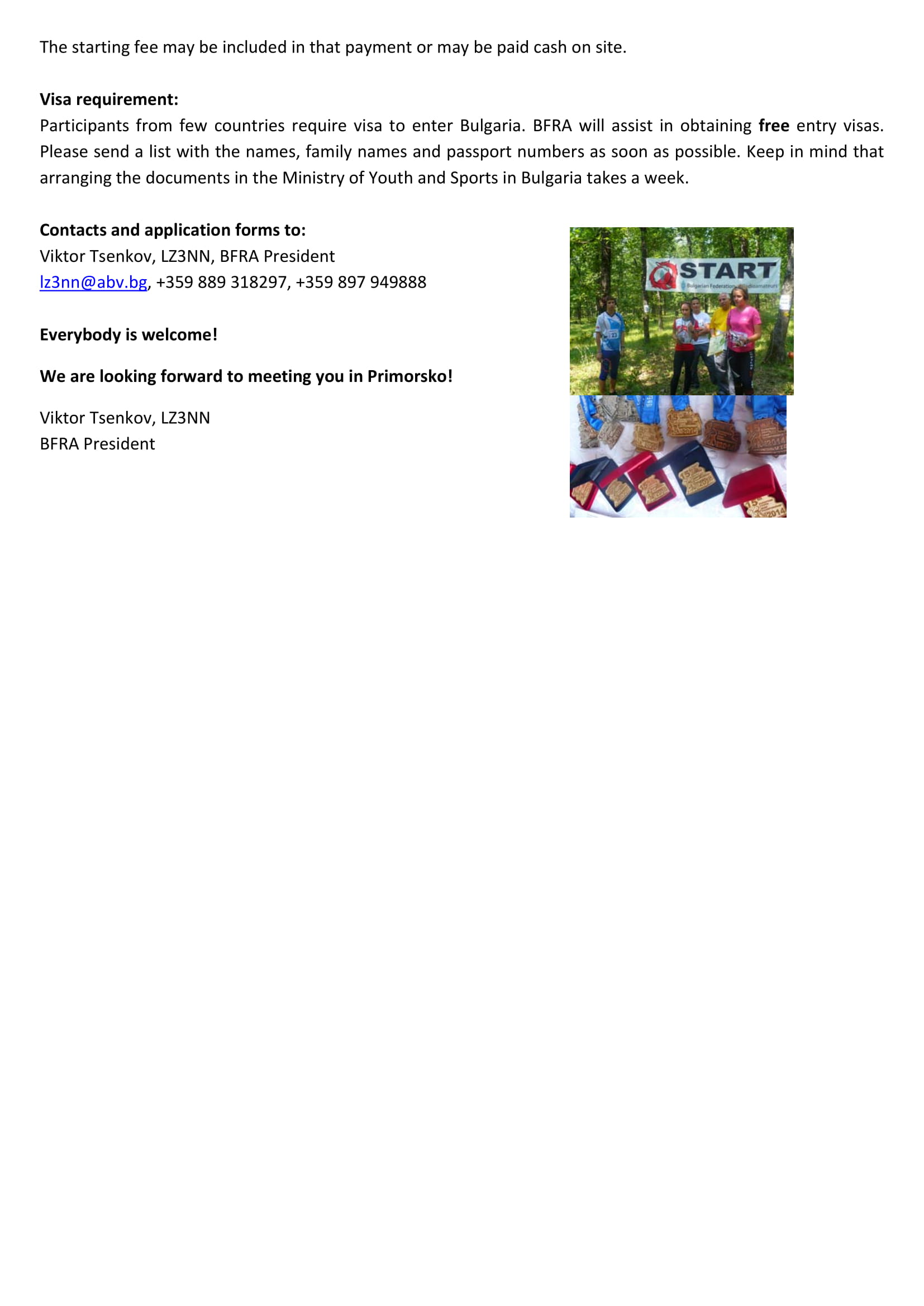 Bulletin 1 ARDF World Cup at Bulgarian Black Sea Primorsko 2019 5